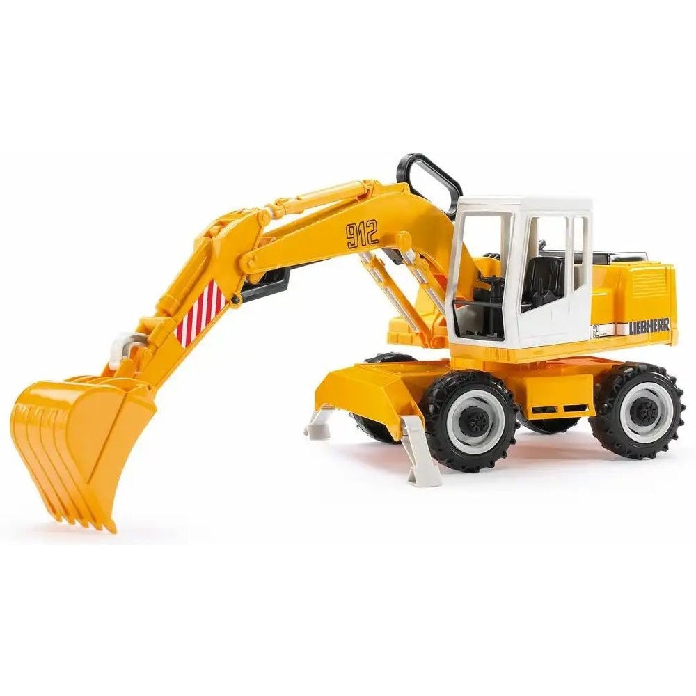 bruder Schaufelbagger Liebherr gelb/weiß 1:16