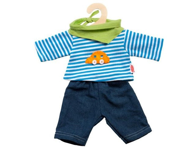 Jeans mit Streifenshirt 35-45 cm