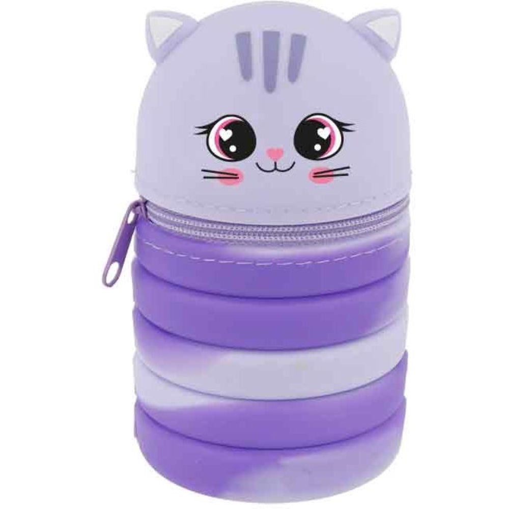 Pop up Mäppchen Cutie Katze lila