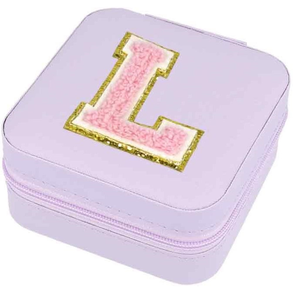 Schmuckbox Buchstabe L lila