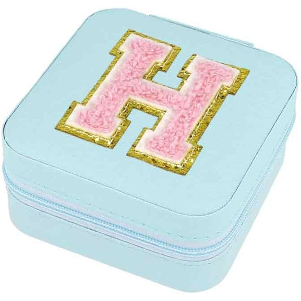 Schmuckbox Buchstabe H türkis