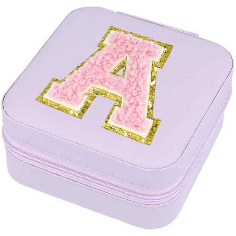 Schmuckbox Buchstabe A lila