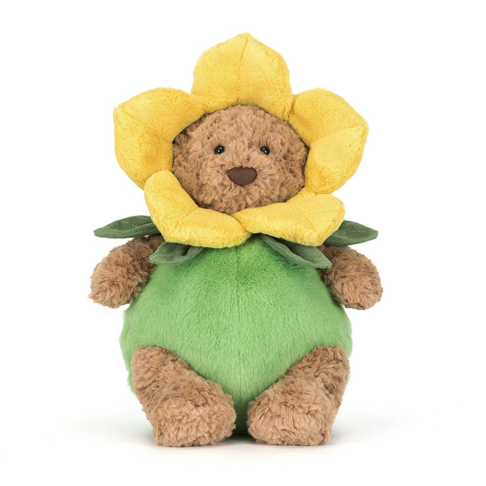 Jellycat Bartholomew Bear im Narzissenoutfit