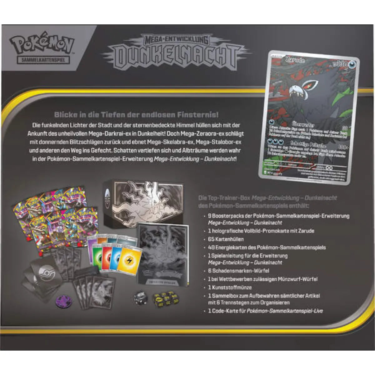 Pokémon Top-Trainer-Box Mega-Entwicklung - Dunkelnacht