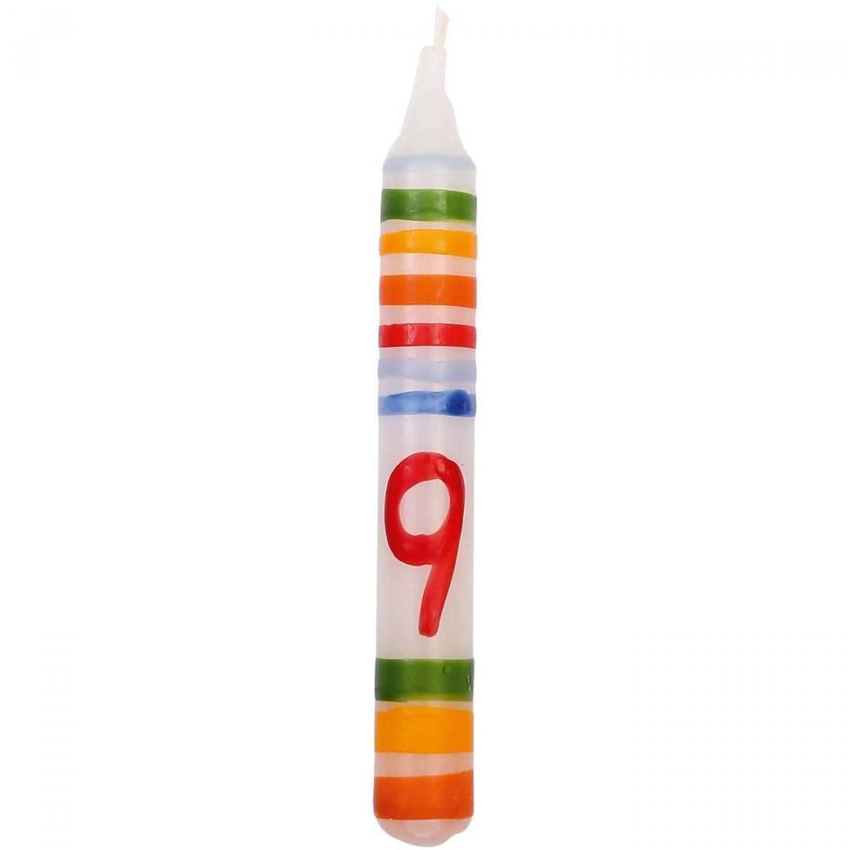 Kerze Geburtstag Zahl 9
