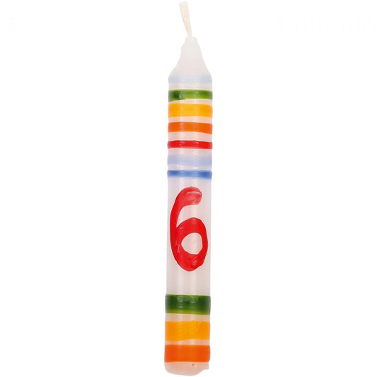 Kerze Geburtstag Zahl 6