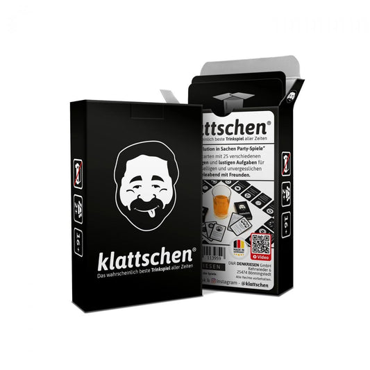 DENKRIESEN - klattschen® - Trinkspiel - SPIELKARTENKARTON Das wahrscheinlich beste Trinkspiel aller Zeiten