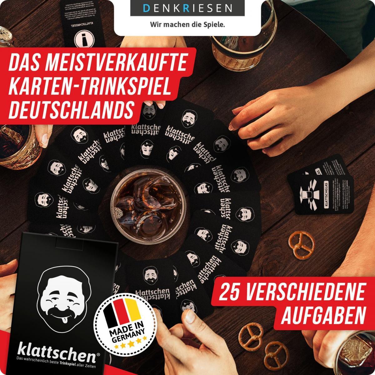 DENKRIESEN - klattschen® - Trinkspiel - SPIELKARTENKARTON Das wahrscheinlich beste Trinkspiel aller Zeiten
