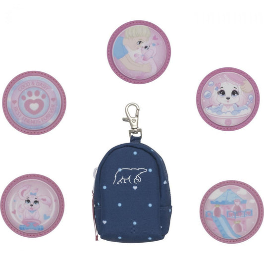 Beckmann Mini Rucksack mit Buttons Pet Friends Blue