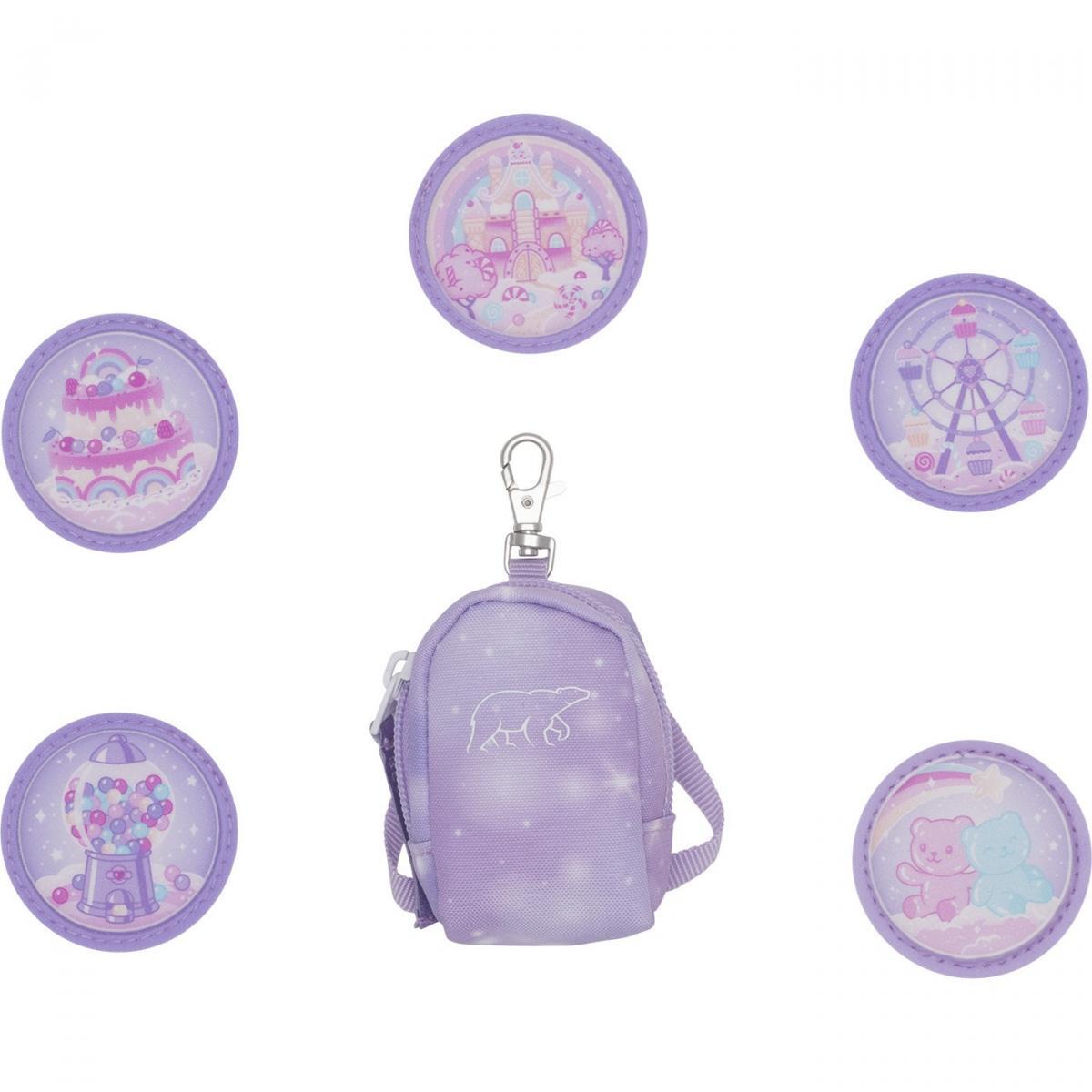 Beckmann Mini Rucksack mit Buttons Candy