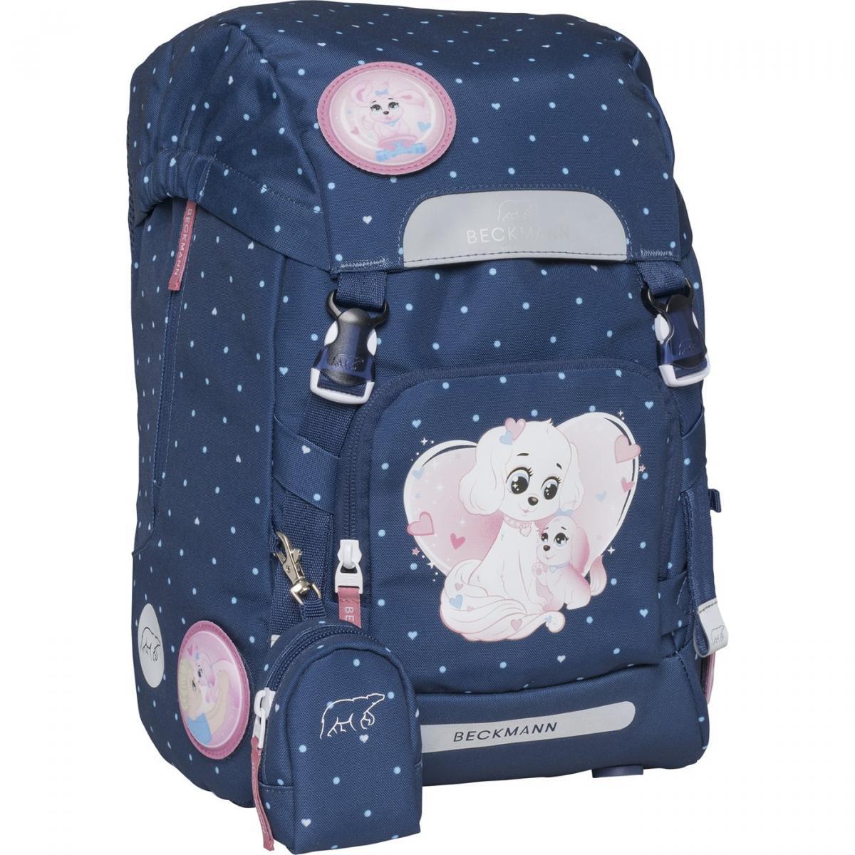 Beckmann Classic 22L Schulrucksack-Set 6tlg Pet Friends Blue