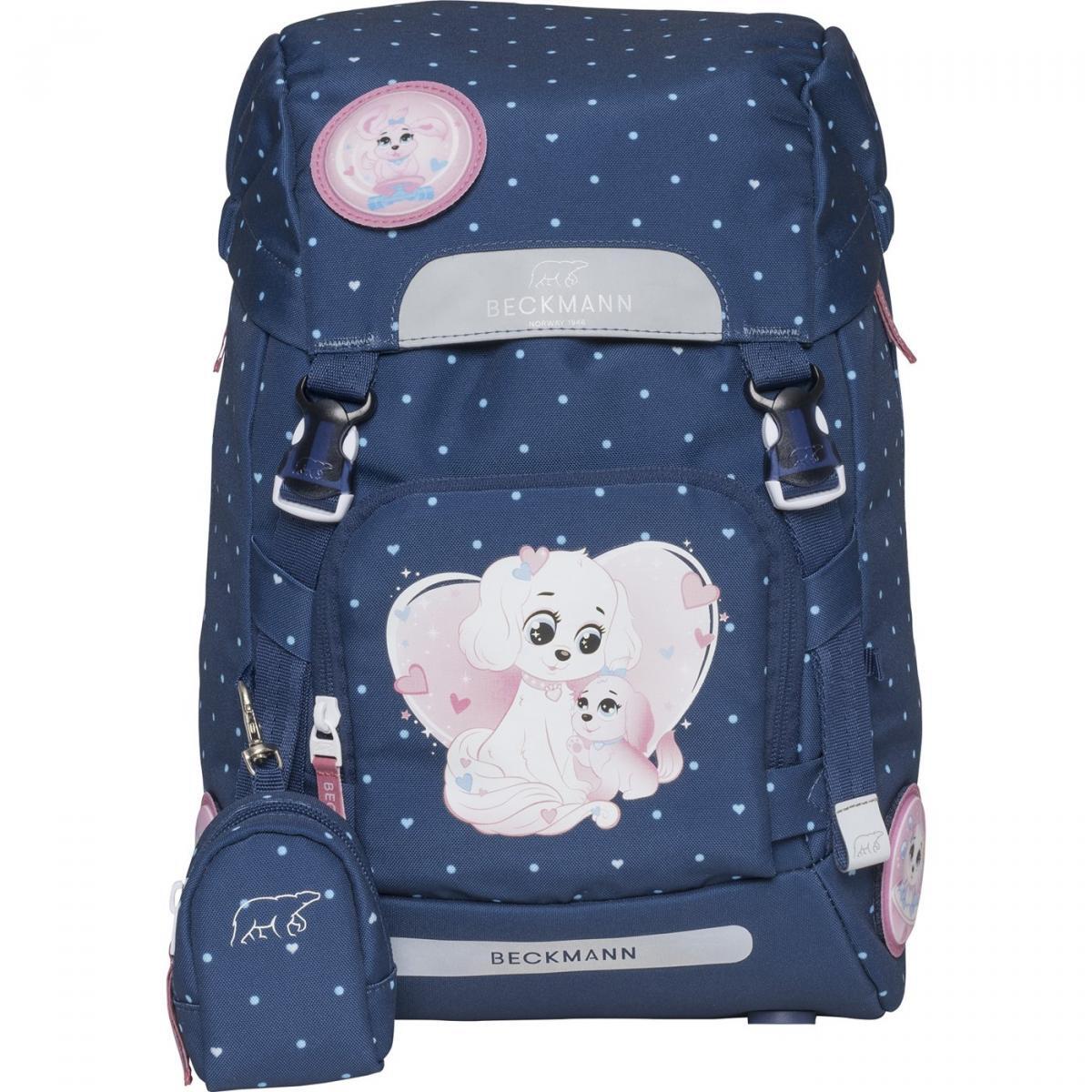 Beckmann Classic 22L Schulrucksack-Set 6tlg Pet Friends Blue