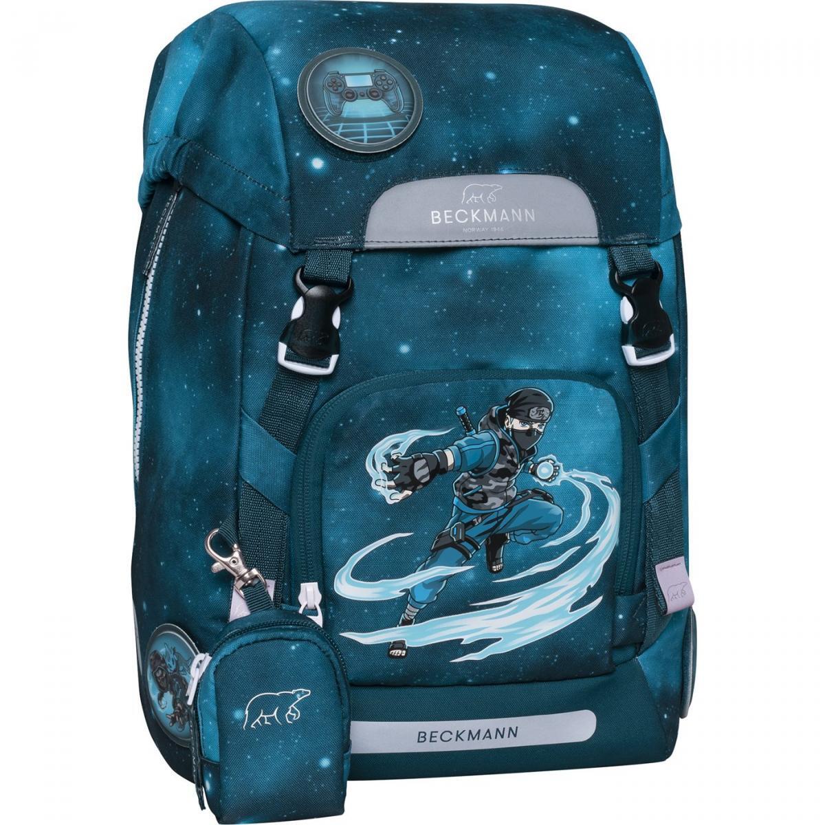 Beckmann Classic 22L Schulrucksack-Set 6tlg Ninja Master