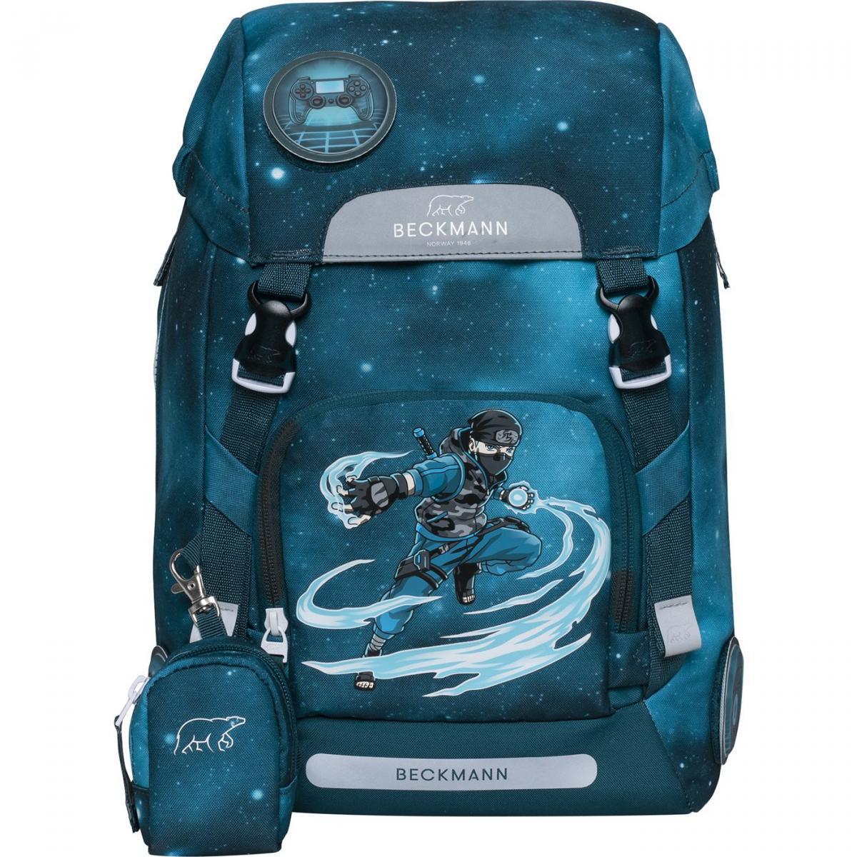 Beckmann Classic 22L Schulrucksack-Set 6tlg Ninja Master