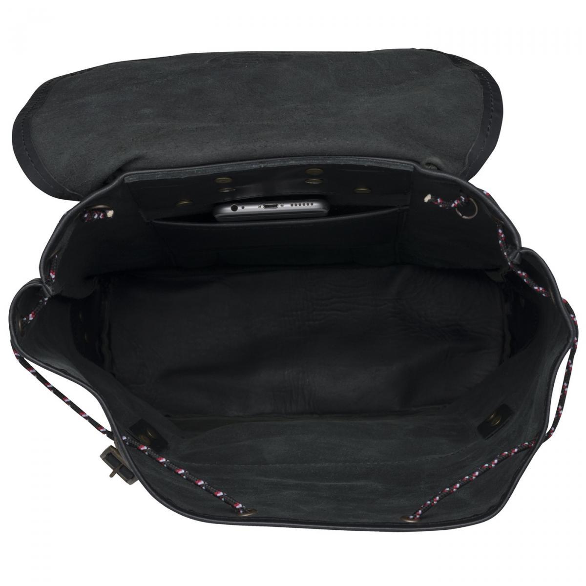 Beckmann Lederrucksack 26 Liter Black