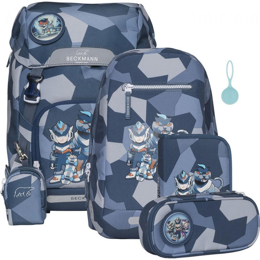 Beckmann Classic 22L Schulrucksack-Set 6tlg Tiger Race