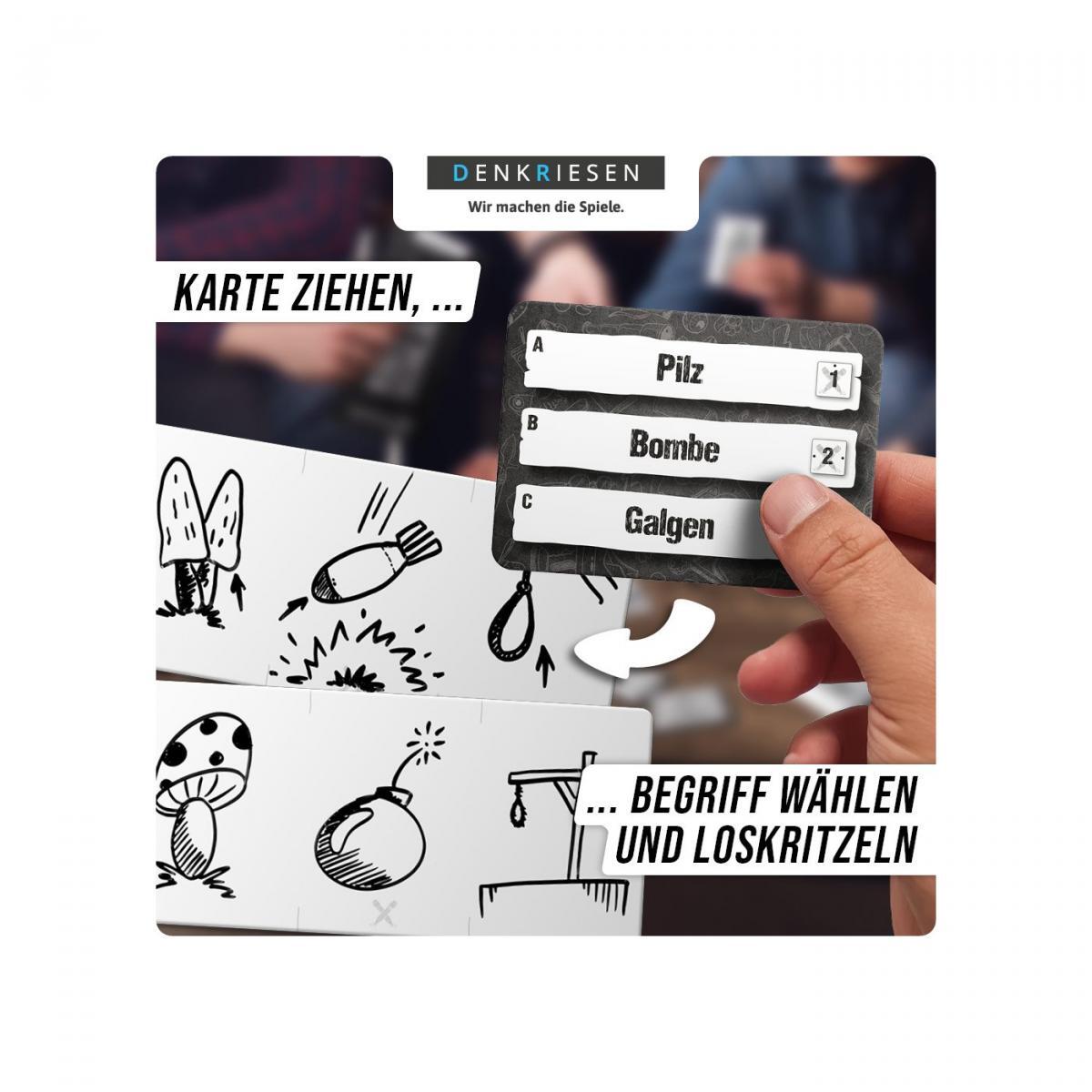 DENKRIESEN - PARTYFIEBER - KRITZELSCHLACHT® Das gnadenlose Partyspiel