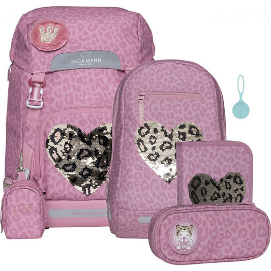 Beckmann Classic 22L Schulrucksack-Set 6tlg Furry