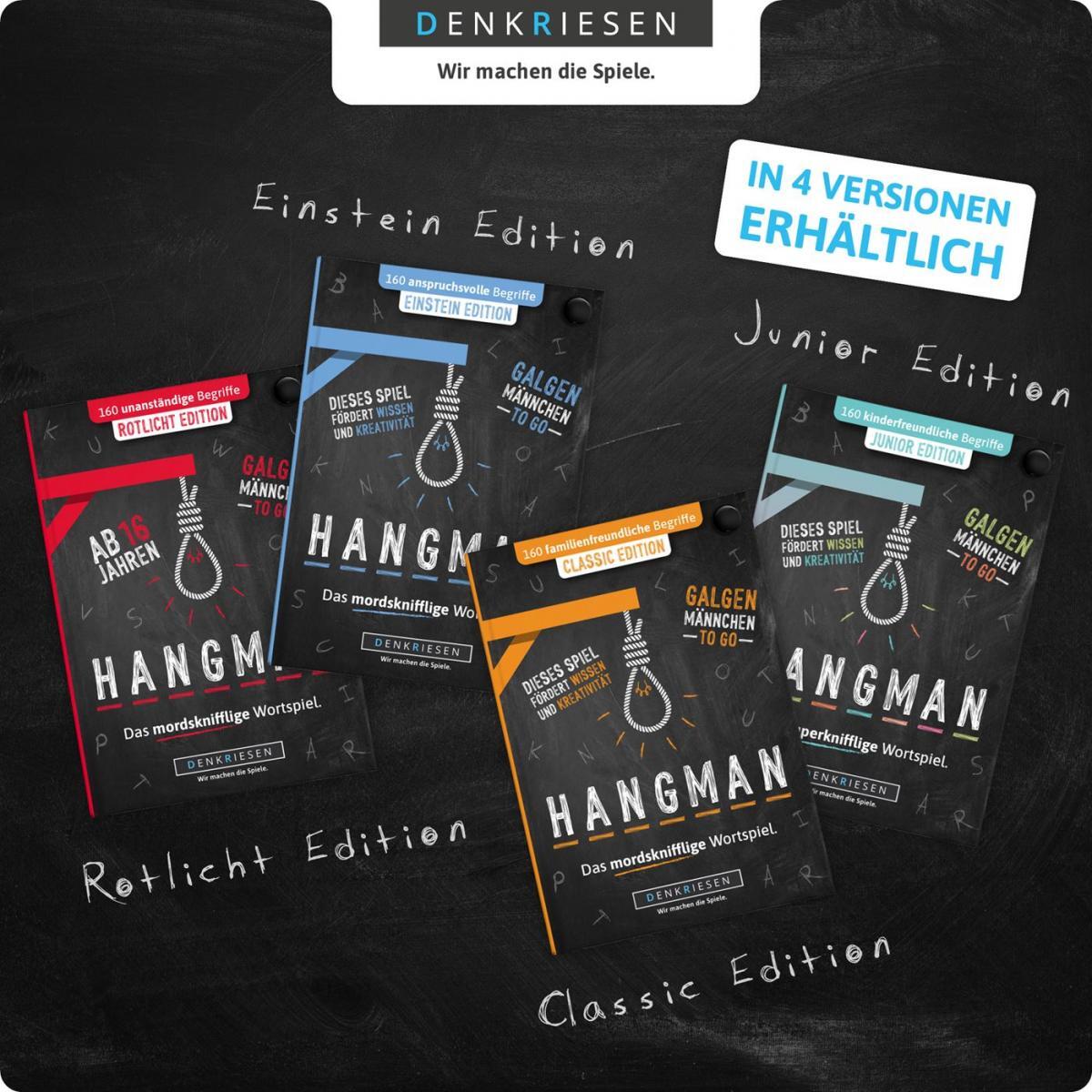 DENKRIESEN - HANGMAN - JUNIOR EDITION Galgenmännchen TO GO
