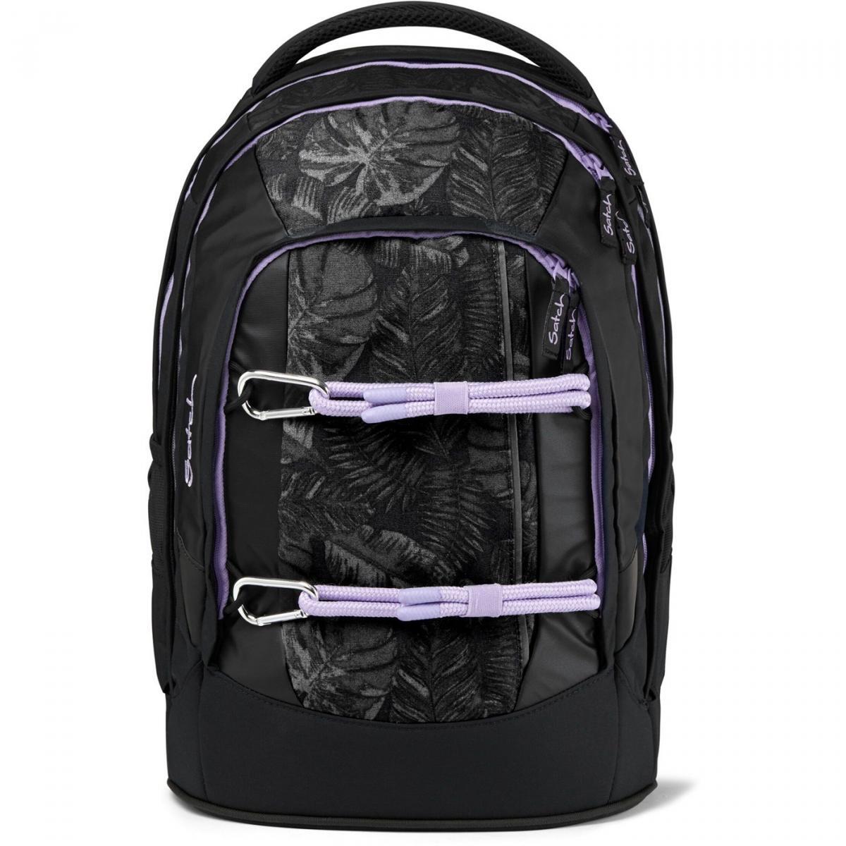 satch pack Schulrucksack Set Betty Grey - Pack, Sportbeutel, Schlamperbox, Trinkflasche