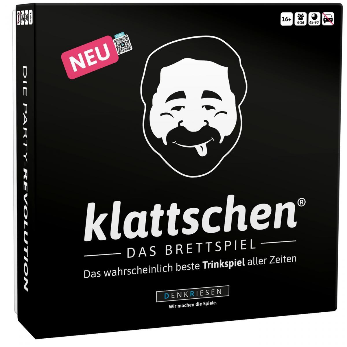 DENKRIESEN - klattschen® - Trinkspiel - DAS BRETTSPIEL Das wahrscheinlich beste Trinkspiel aller Zeiten