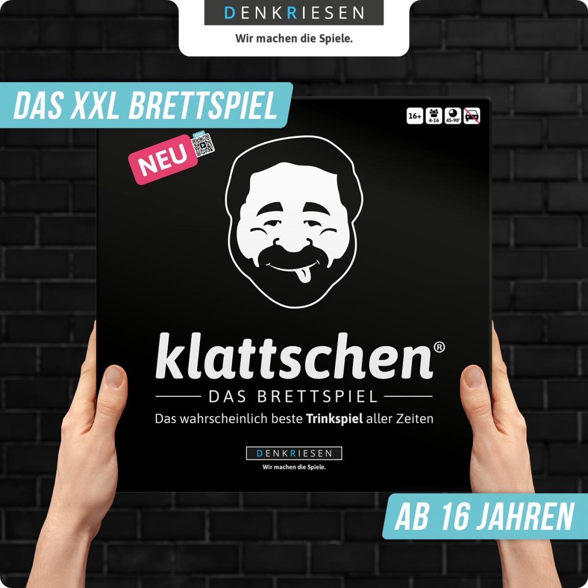 DENKRIESEN - klattschen® - Trinkspiel - DAS BRETTSPIEL Das wahrscheinlich beste Trinkspiel aller Zeiten