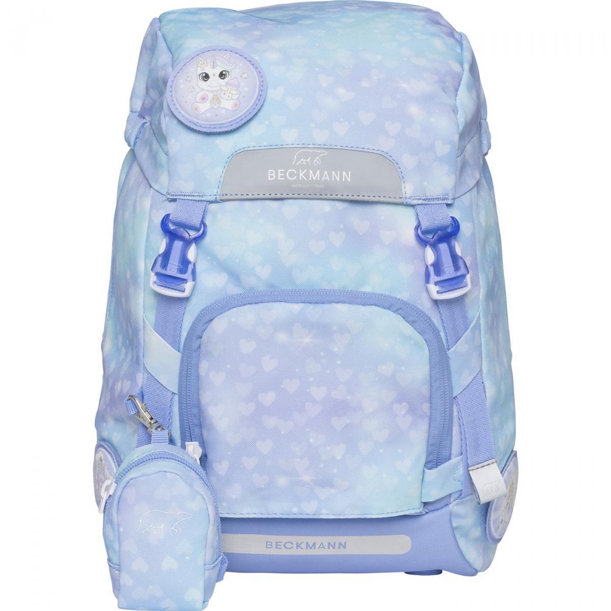 Beckmann Classic 22L Schulrucksack-Set 6tlg Unicorn Princess Ice Blue