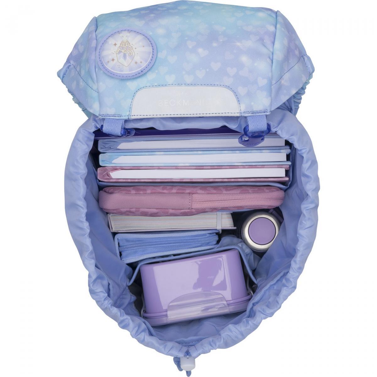 Beckmann Classic 22L Schulrucksack-Set 6tlg Unicorn Princess Ice Blue