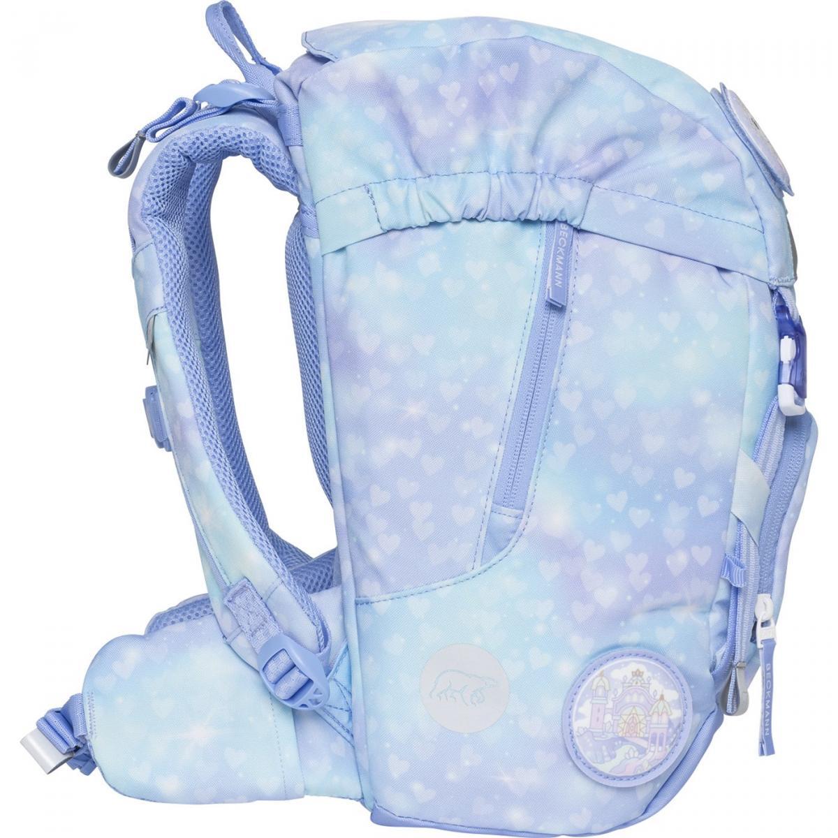 Beckmann Classic 22L Schulrucksack-Set 6tlg Unicorn Princess Ice Blue