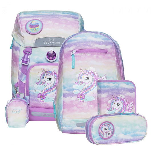 Beckmann Classic 22L Schulrucksack-Set 6tlg Unicorn