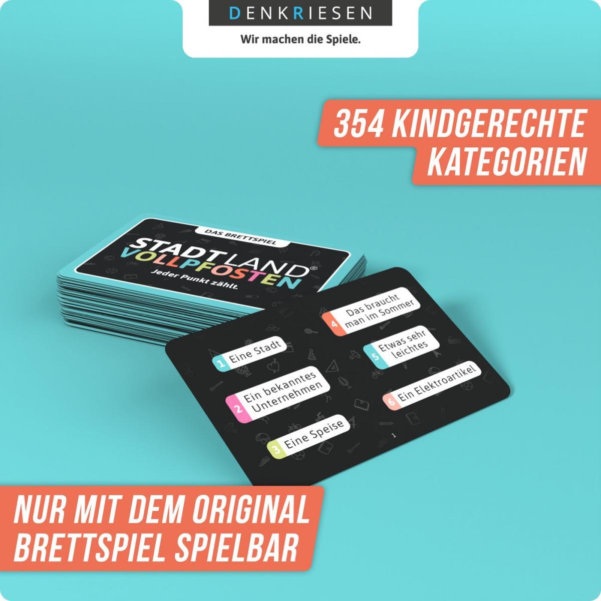 Stadt Land Vollpfosten® Das Brettspiel