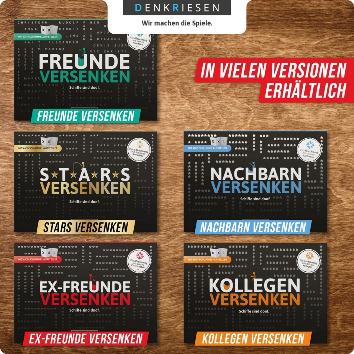 DENKRIESEN - EX-FREUNDE VERSENKEN Schiffe sind doof - Schiffe versenken neu aufgelegt