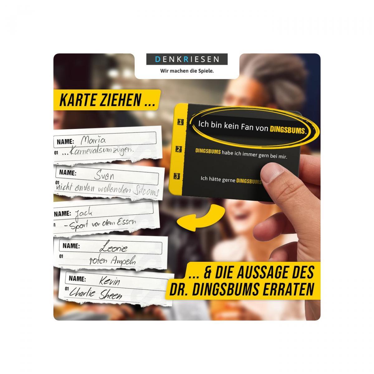 DENKRIESEN - PARTYFIEBER - DINGSBUMS® Das grundverkehrte Partyspiel