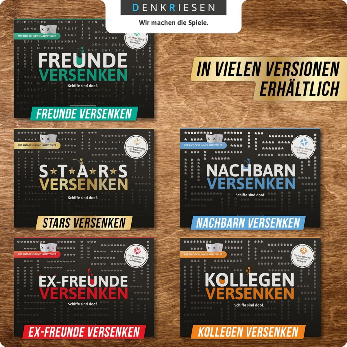 DENKRIESEN - STARS VERSENKEN Schiffe sind doof - Schiffe versenken neu aufgelegt