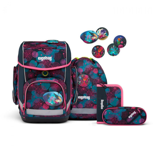 ergobag cubo-Set Schulranzen-Set KorallBär