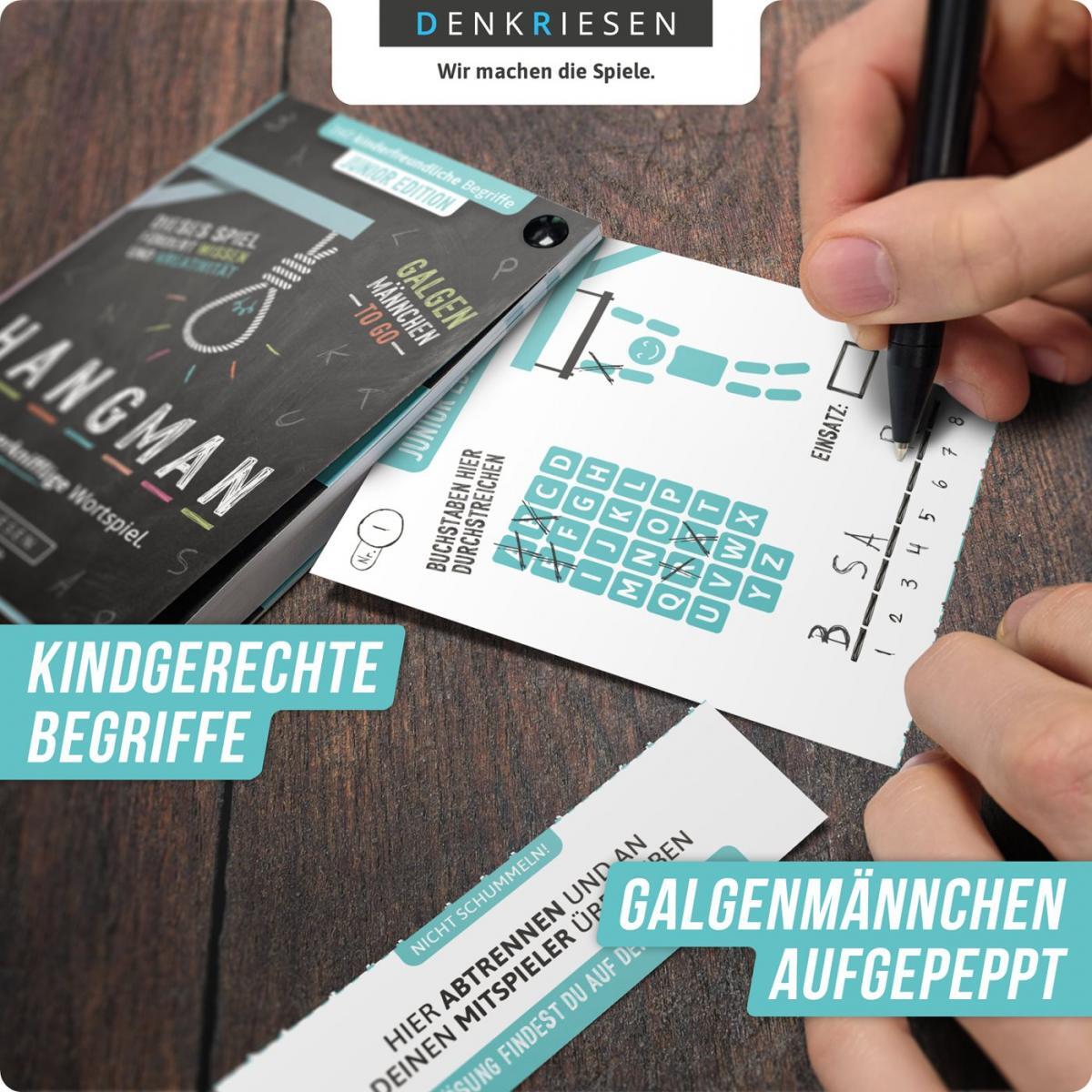 DENKRIESEN - HANGMAN - JUNIOR EDITION Galgenmännchen TO GO