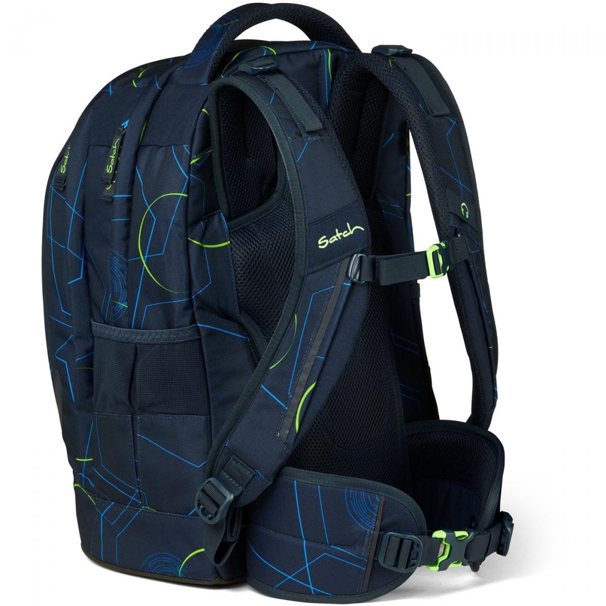 satch pack Schulrucksack Blue Tech