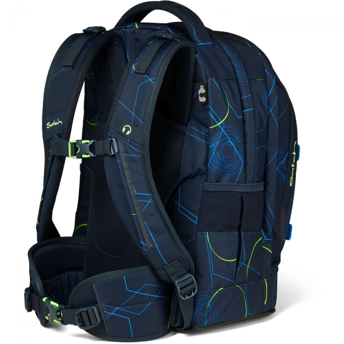 satch pack Schulrucksack Blue Tech