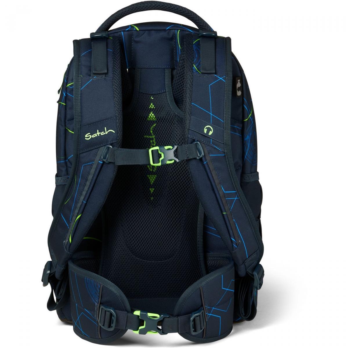 satch pack Schulrucksack Blue Tech