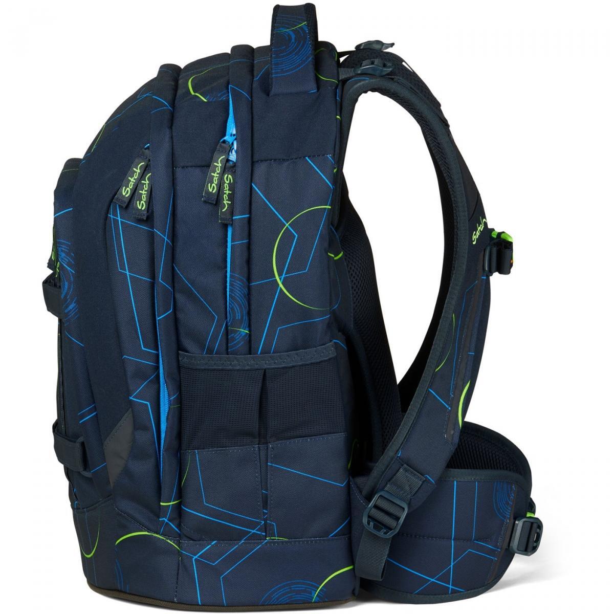 satch pack Schulrucksack Blue Tech