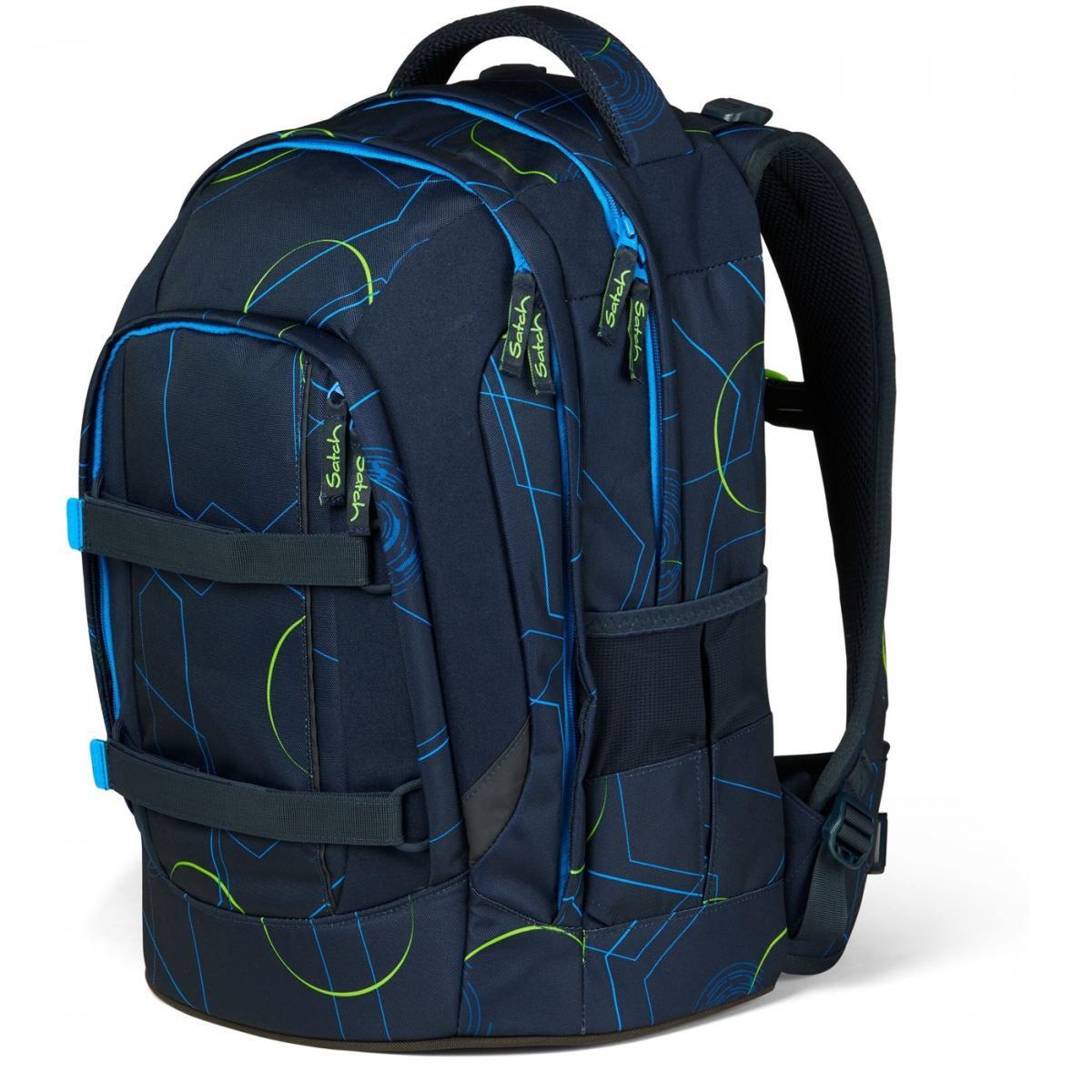 satch pack Schulrucksack Blue Tech