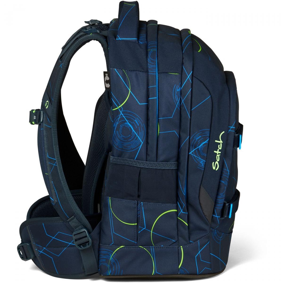 satch pack Schulrucksack Blue Tech