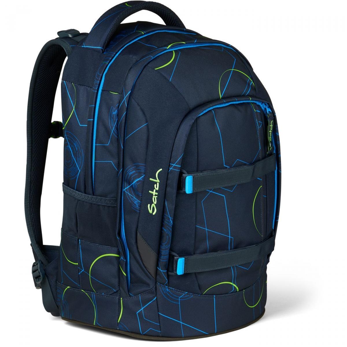 satch pack Schulrucksack Blue Tech
