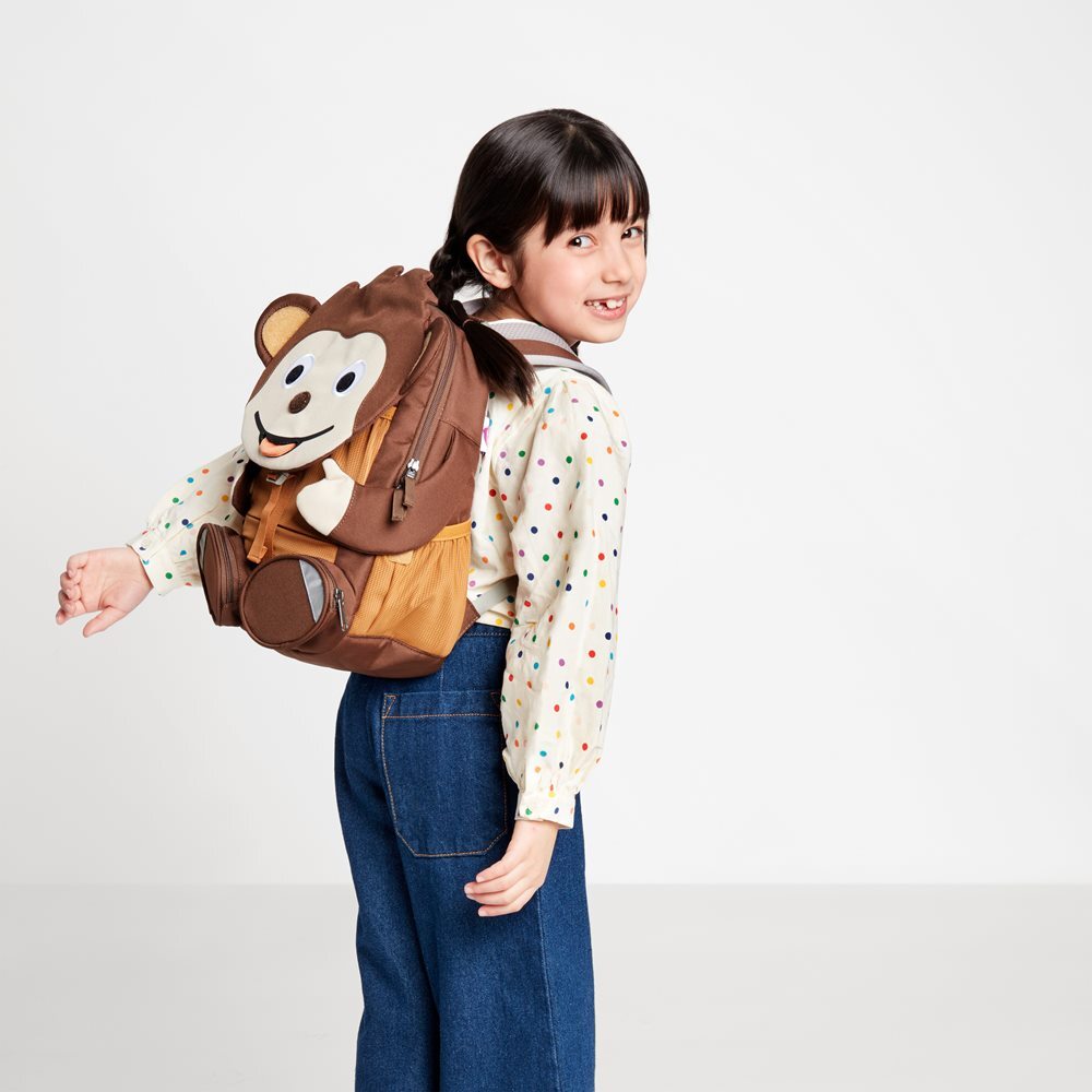 Affenzahn Kindergartenrucksack Großer Freund Affenzahn Braun