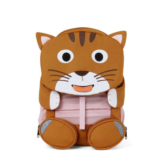 Affenzahn Kindergartenrucksack Großer Freund Katze Braun