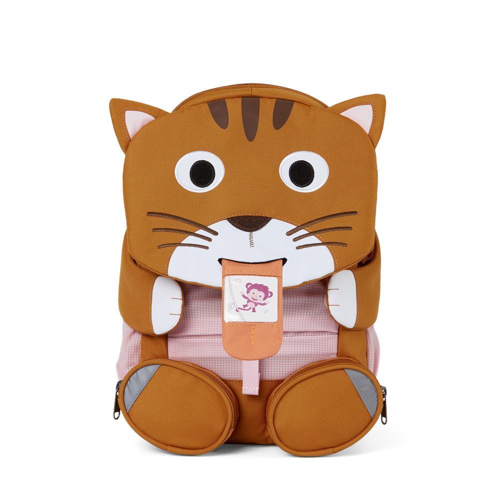 Affenzahn Kindergartenrucksack Großer Freund Katze Braun