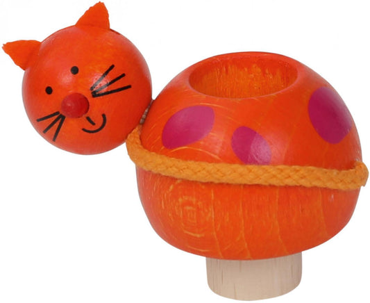 Kerzenhalter Katze aus Holz