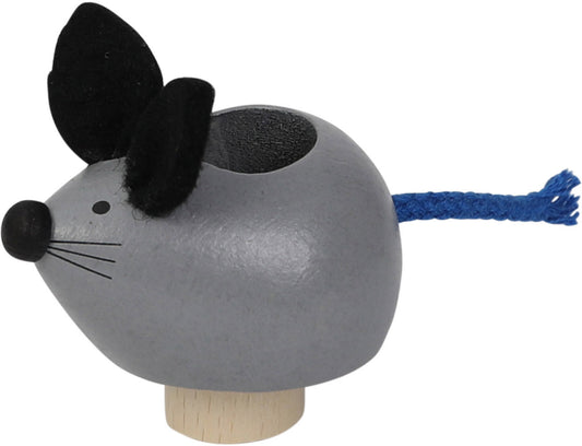 Kerzenhalter Maus aus Holz