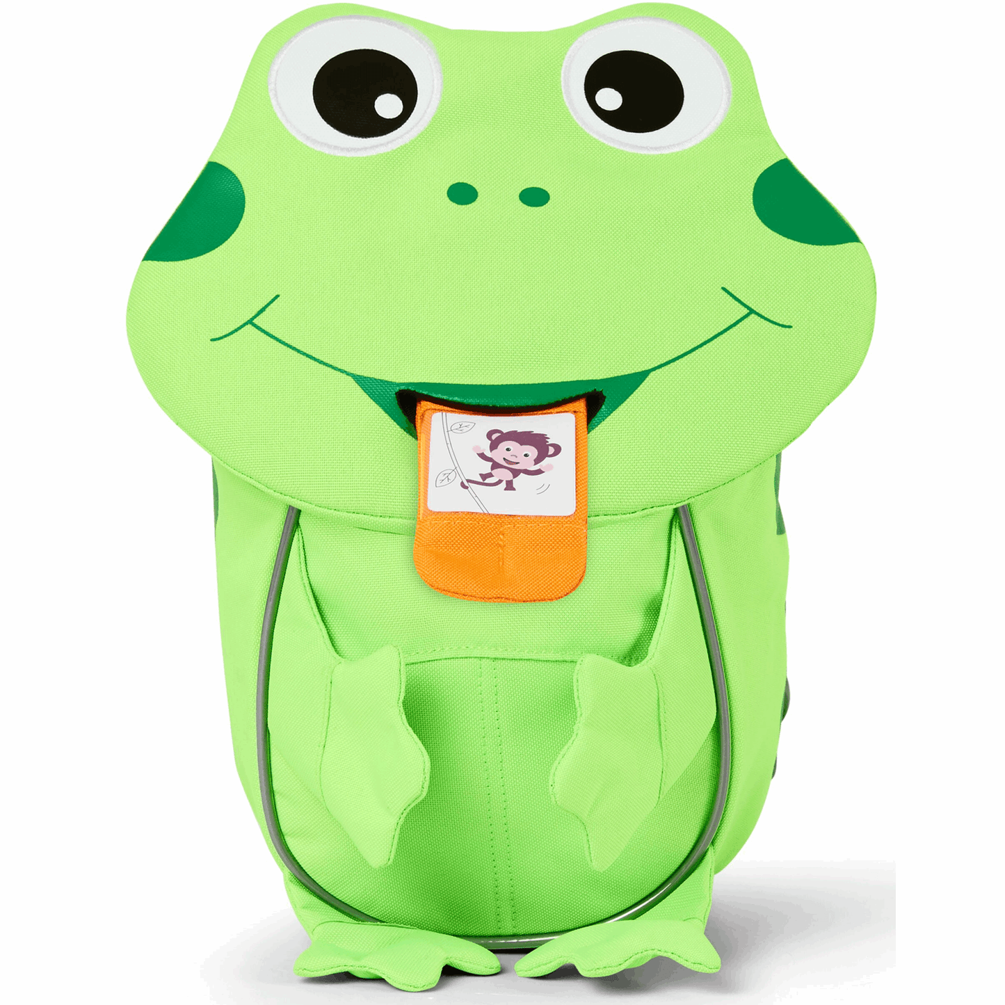 Affenzahn Kindergartenrucksack Kleiner Freund Frosch Neon Grün