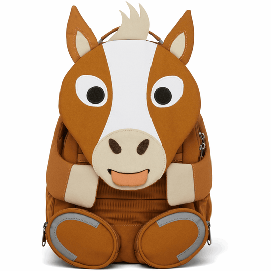 Affenzahn Kindergartenrucksack Großer Freund Pferd Braun